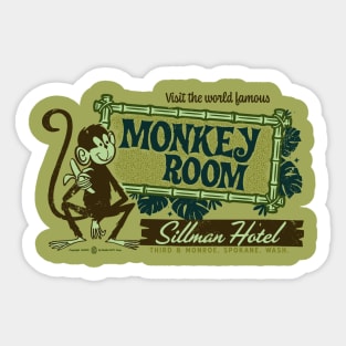 World Famous Monkey Room Vintage Spokane Washington Sticker